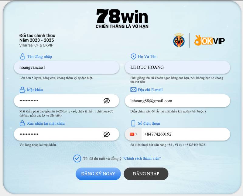 Hướng Dẫn Đăng Ký 78win - Bắt Đầu Cá Cược An Toàn 3 Cách thức đăng ký tài khoản 78win từng bước